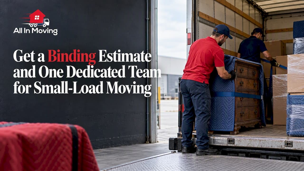 Get a Binding Estimate and One Dedicated Team for Small-Load Moving