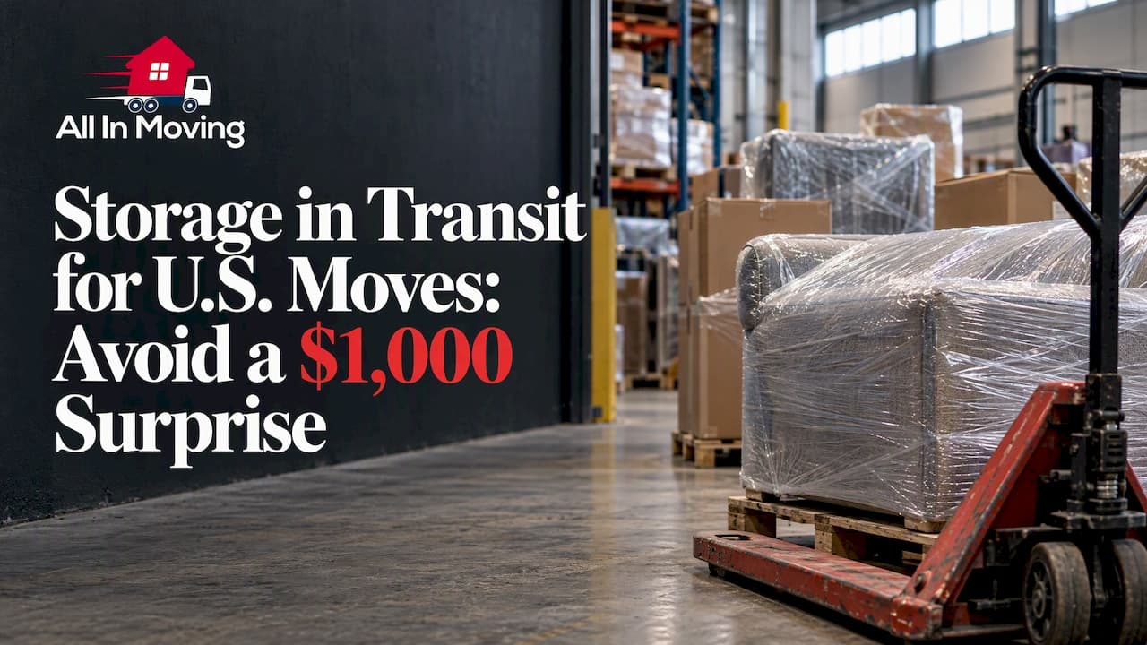 Storage in Transit for U.S. Moves: Avoid a $1,000 Surprise