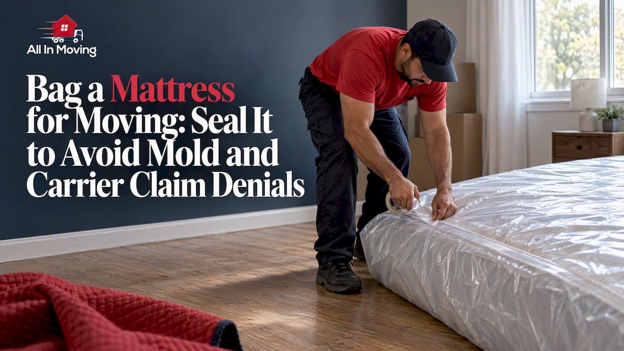 Bag a Mattress for Moving: Seal It to Avoid Mold and Carrier Claim Denials
