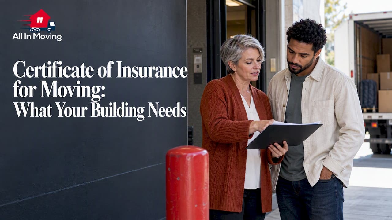 Certificate of Insurance for Moving: What Your Building Needs
