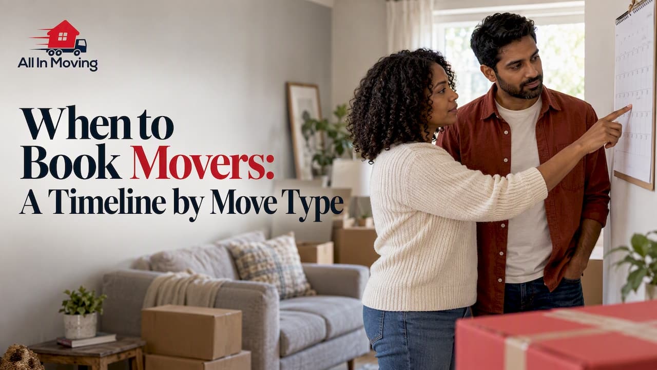 When to Book Movers: A Timeline by Move Type