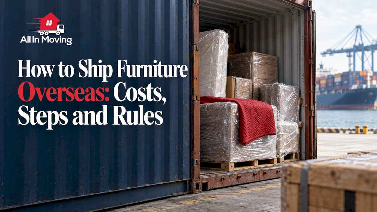 How to Ship Furniture Overseas: Costs, Steps and Rules